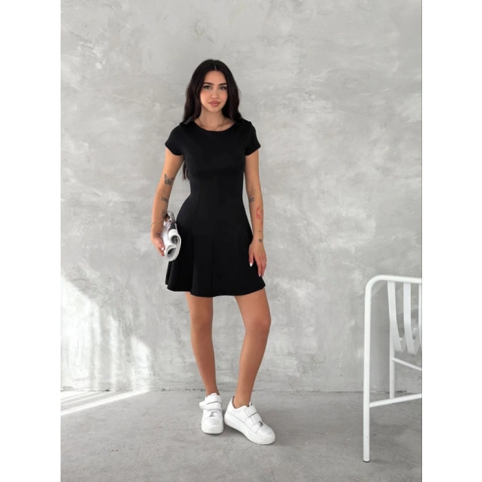Kısa Kollu ini Elbise  iyah