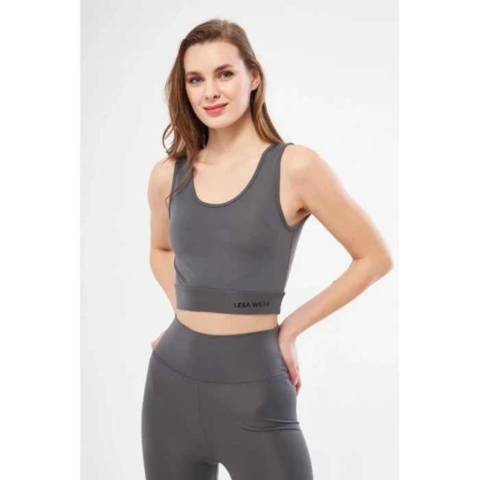 Kolsuz Dalgiç Baskılı Crop  Füme