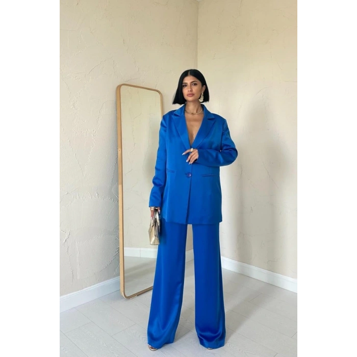 Mavi aten Ceket Ve Pantolon Takım