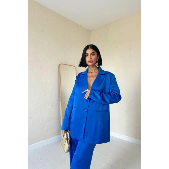 Mavi aten Ceket Ve Pantolon Takım