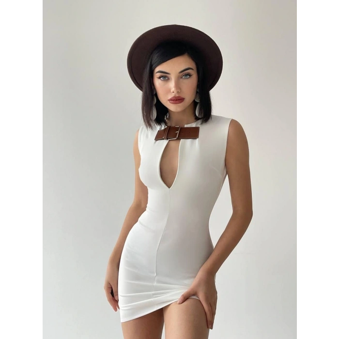 Nadia Kemerli Mini Elbise