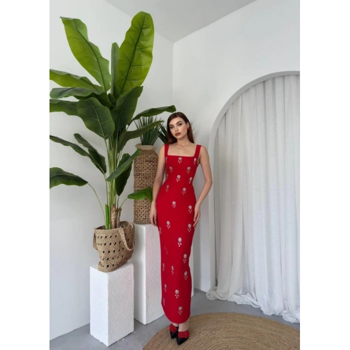 Ners Taş Detaylı Elbise