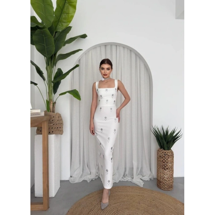 Ners Taş Detaylı Elbise