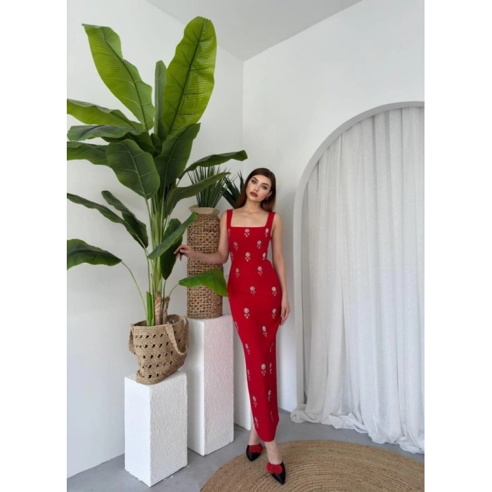 Ners Taş Detaylı Elbise