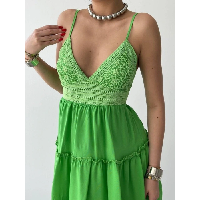 Nivel Göğsü Büzgülü Elbise