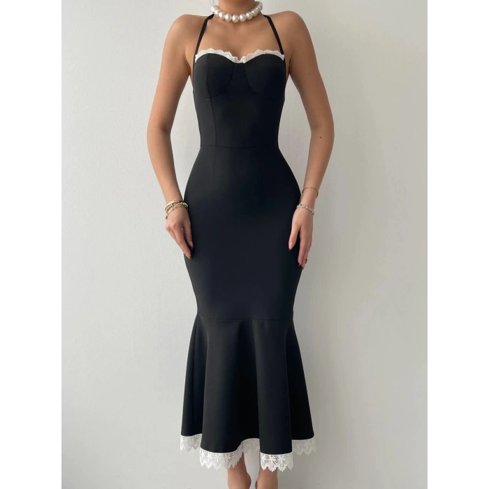 onea Boyundan Bağlamalı Elbise