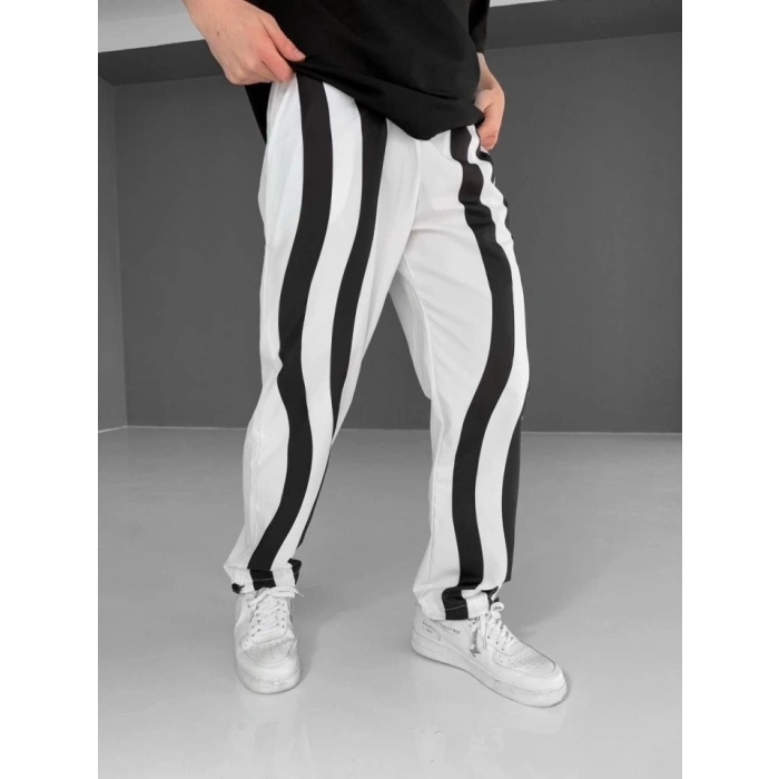 Paraşüt Kumaş Eşofman  Beyaz