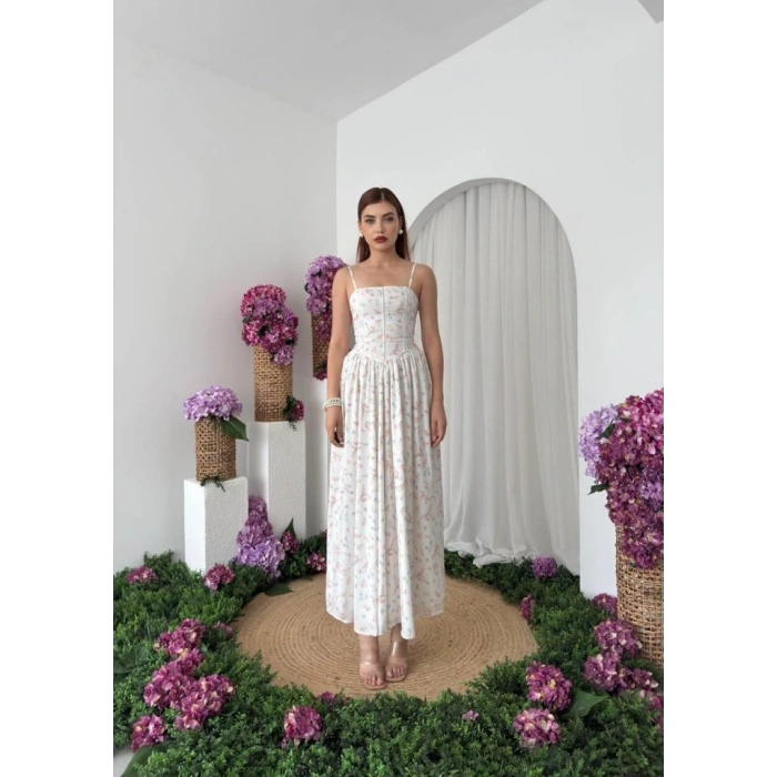 Pars İp Askılı Elbise