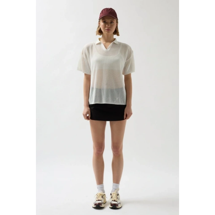 Polo Yaka TransparanTShirt