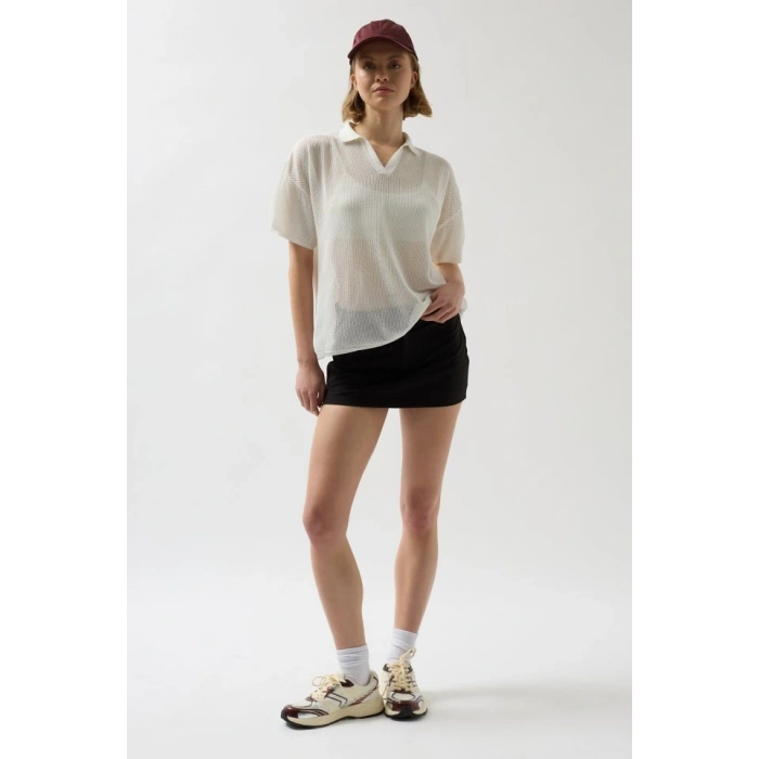 Polo Yaka TransparanTShirt