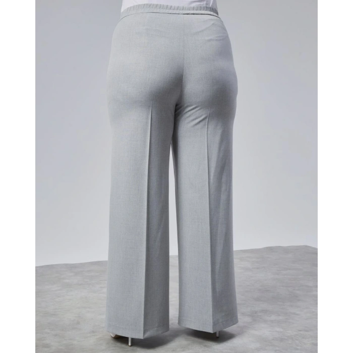 Poly Viscose Full Lycra Beli̇ Lasti̇kli̇ Battal Pantolon