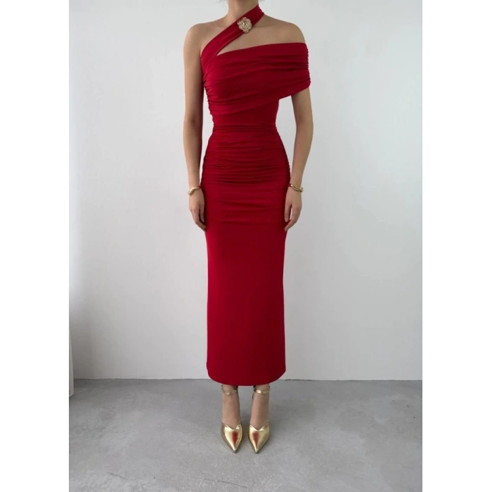 Reta Çapraz Omuz Elbise