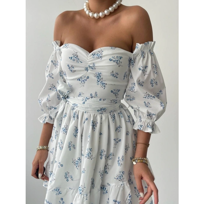 Rucka Belden Bağlamalı ini Elbise