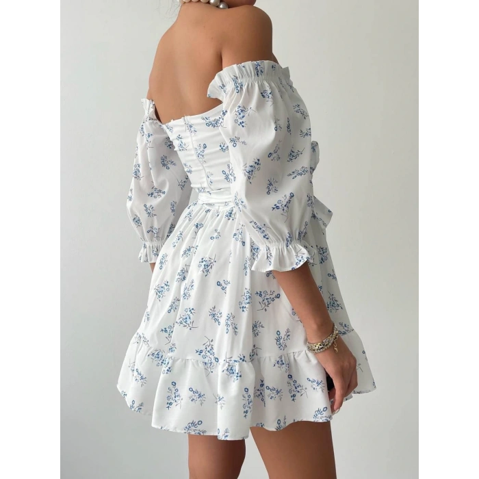 Rucka Belden Bağlamalı ini Elbise