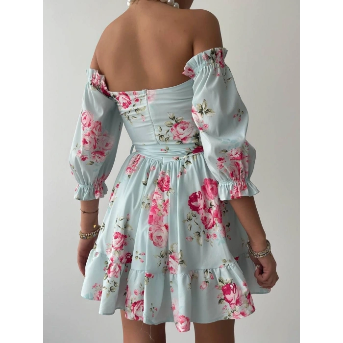 Rucka Belden Bağlamalı Mini Elbise