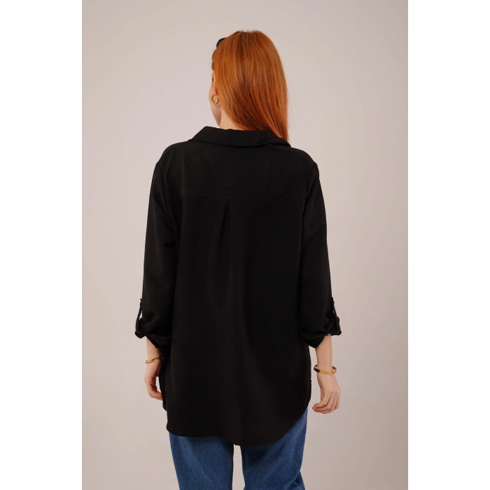 alaş Kesim Cepli iyah Gömlek