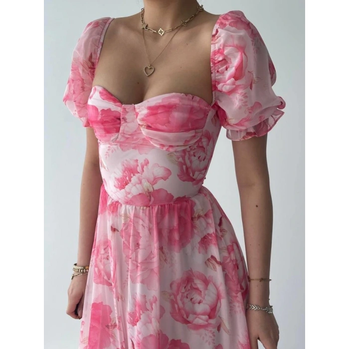 ŞİFON KUMAŞ DİJİTA DESEN BASKII EBİSE