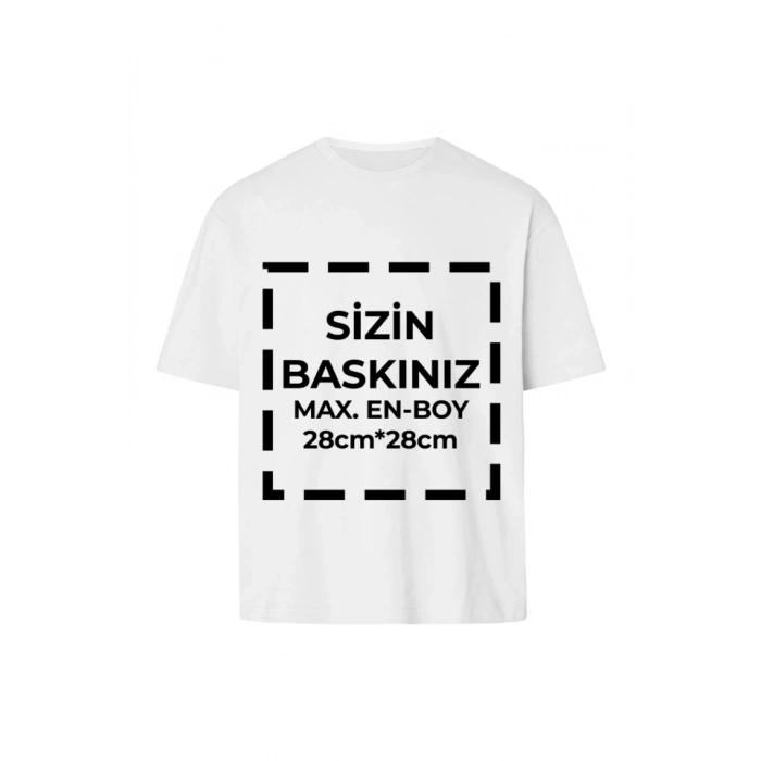 Tişört Tasarla 24/1 Kumaş  Beyaz