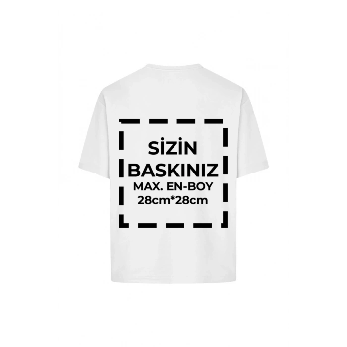 Tişört Tasarla 24/1 Kumaş  Beyaz