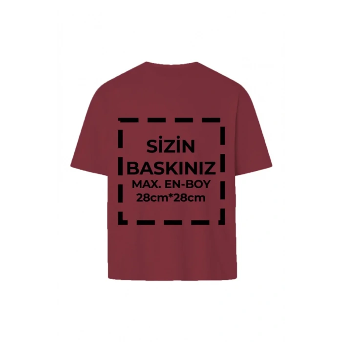 Tişört Tasarla 24/1 Kumaş  Bordo