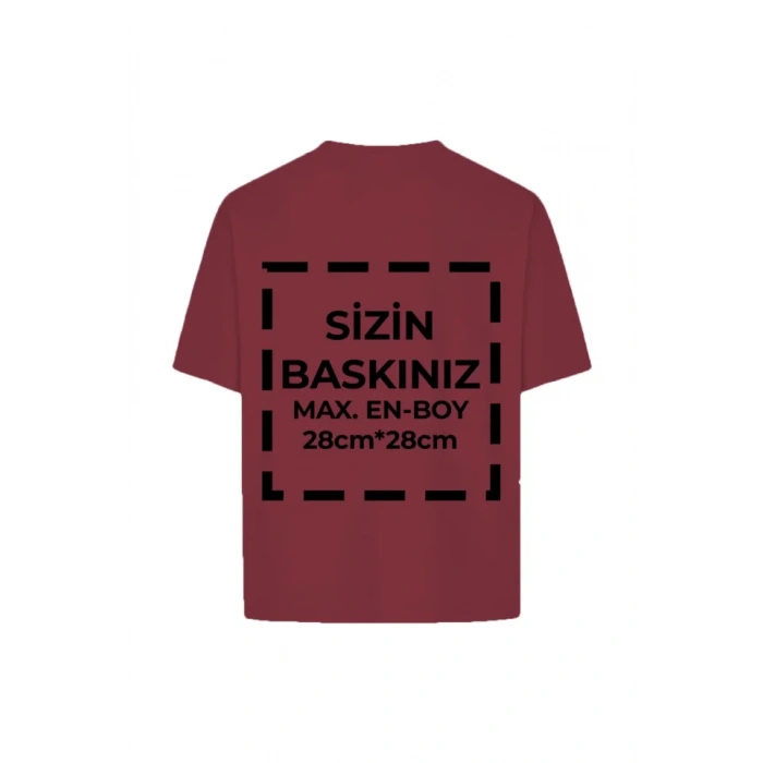 Tişört Tasarla 24/1 Kumaş  Bordo