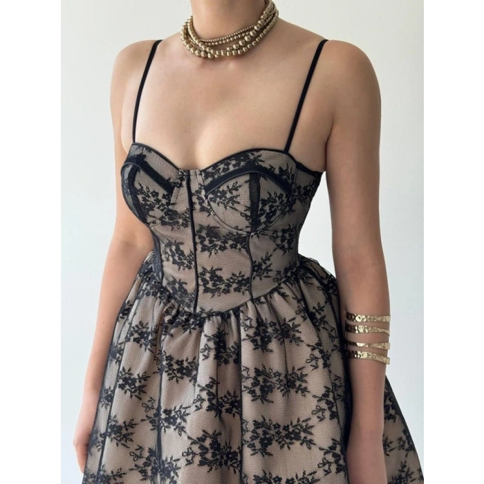 Toba İp Askılı Elbise