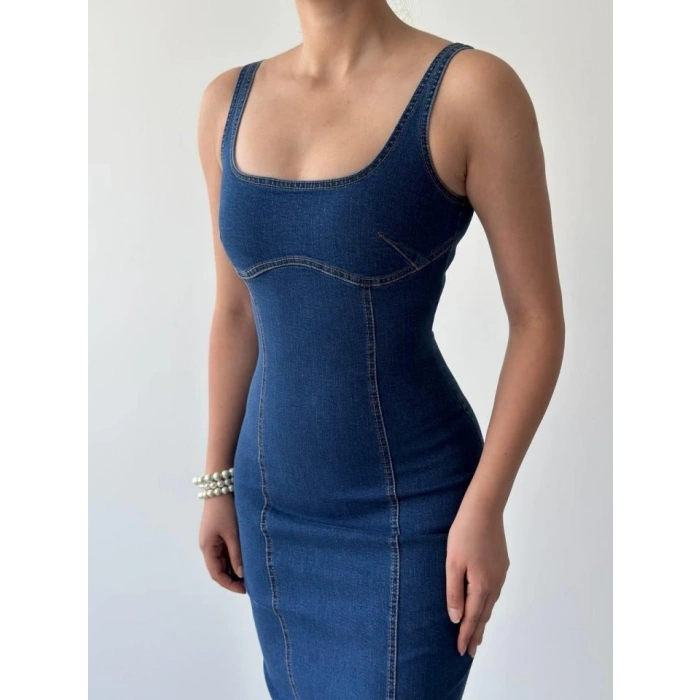 Tuna Denim Elbise