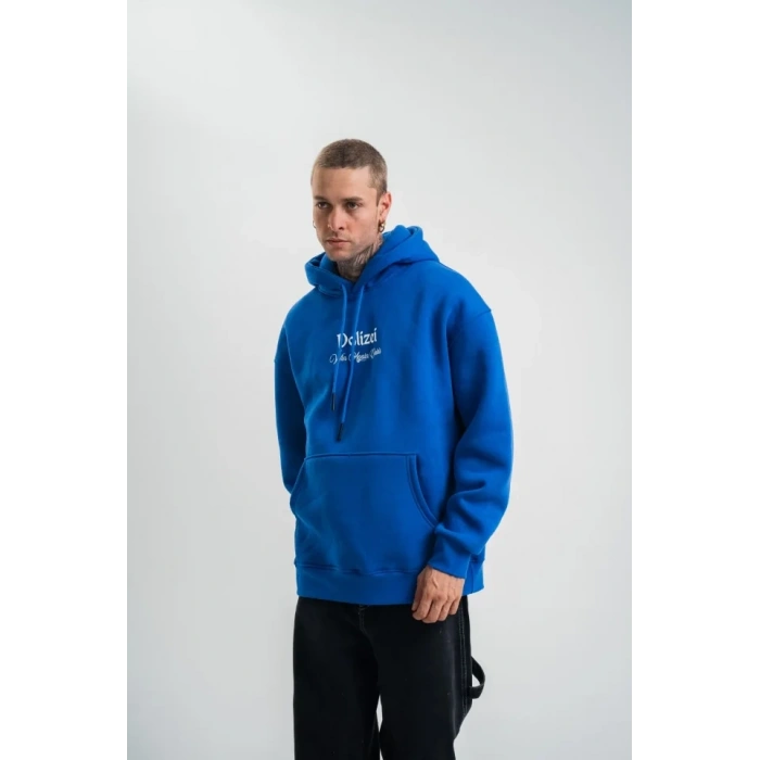 Üç İplik Kapşonlu Dijital Patchli weathirt  avi