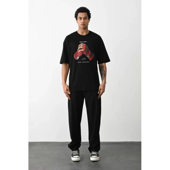 Unisex Baskılı Oversize Thirt  iyah