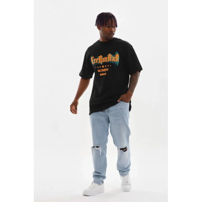 Unisex Baskılı Oversize Thirt  iyah