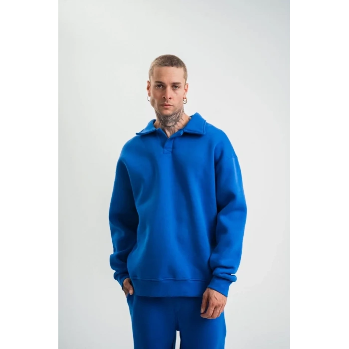 Unisex Double Oversize Patlı Yaka  weathirt  avi