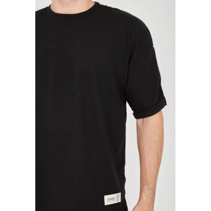 Unisex Jakar Kumaş Rahat Kol Thirt  iyah