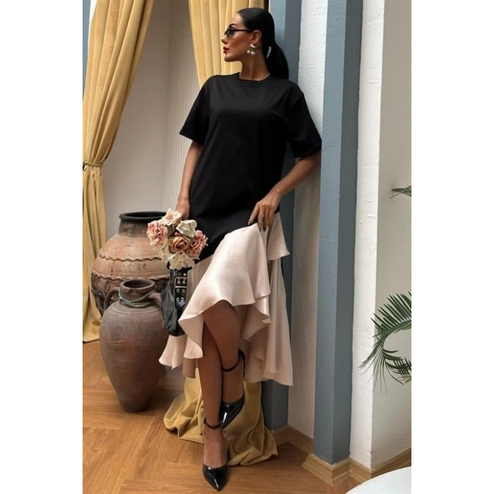 Volanlı üprem Elbise 2864