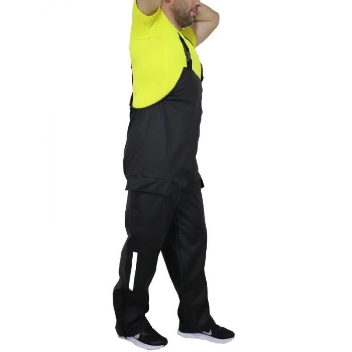 Yağmurluk Takım (Bahçıvan Tipi Askılı Pantolon Ve ont)  iyah