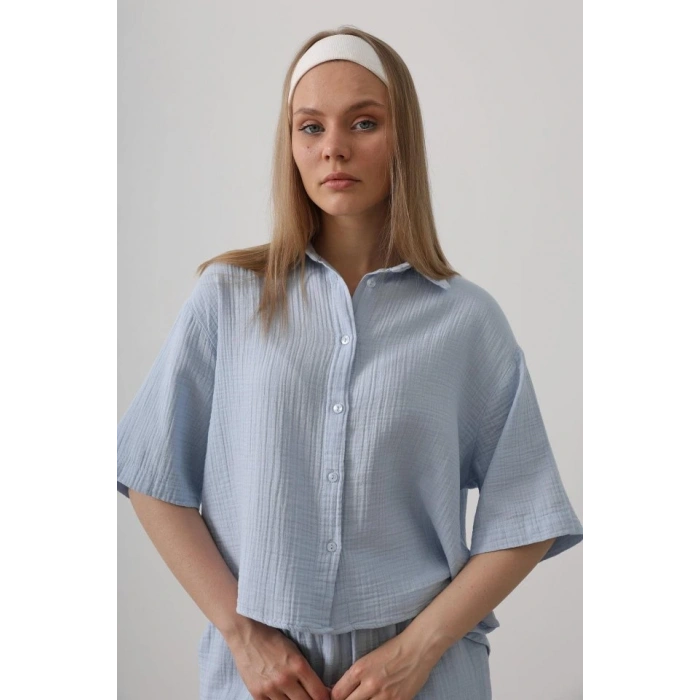 Yarım Kol üslin Gömlek  Bebe avisi