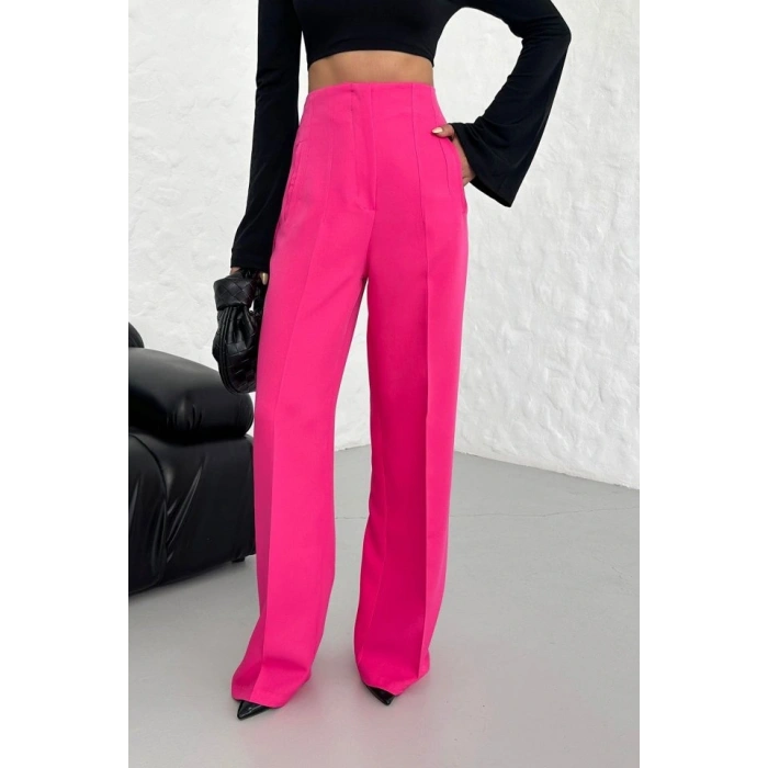 Yüksek Bel Pensli̇ Palazzo Pantolon