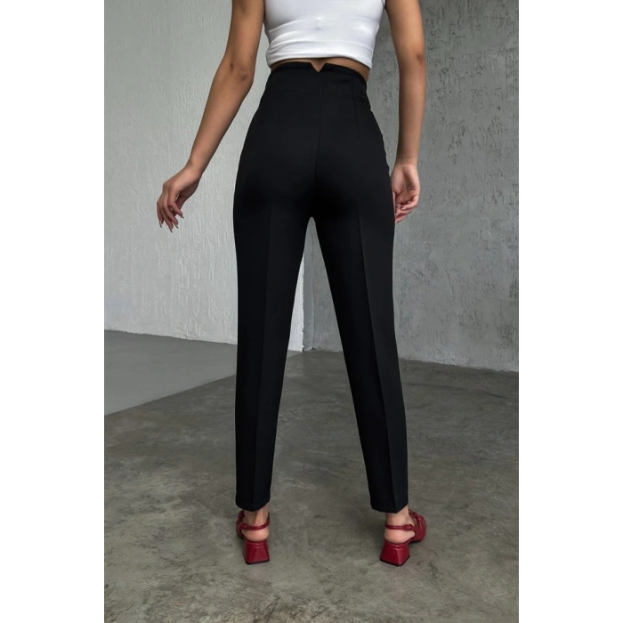 Yüksek Bel Pensli̇ Pantolon