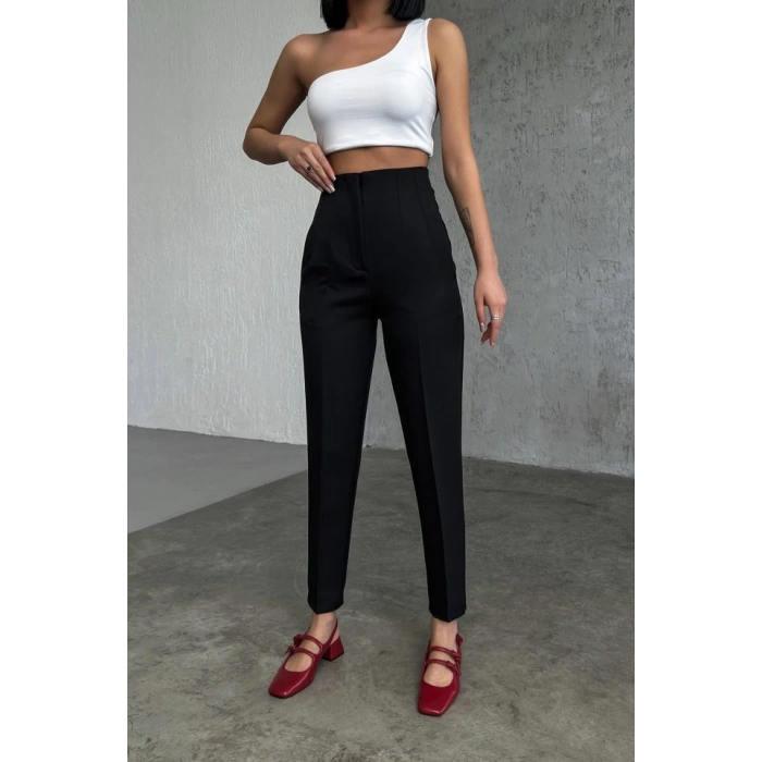 Yüksek Bel Pensli̇ Pantolon