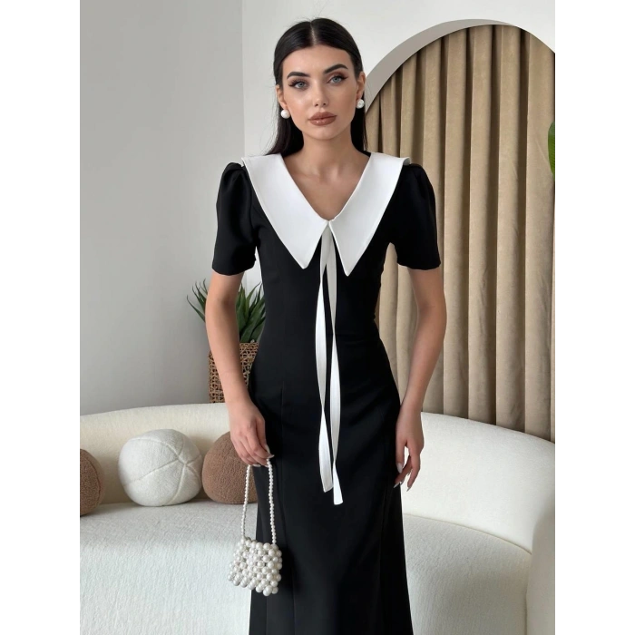 Zerra Yaka Kurdale Detay Elbise