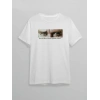 10 Kasım Atatürkü Anma Günü Baskılı Oversize Bisiklet Yaka Tshirt  Beyaz