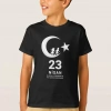 23 Nisan Çocuk Bayramı Baskılı Özel Tshirt  Siyah