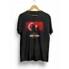 30 Ağustos Zafer Bayramı Atatürk Baskılı Oversize Bisiklet Yaka Tshirt  iyah