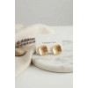 316L Çelik Gold Renk Ters Bombe Model Küpe