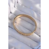 316L Çelik Gold Renk Zirkon Taşlı Model Kelepçe
