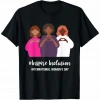 8 art Dünya Kadınlar Günü Baskılı Oversize Bisiklet Yaka Tshirt  iyah