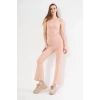 Dalgıç Yüksel Bel İspanyol Paça Tayt  Bej
