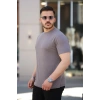 Erkek Ağaç Kabuğu Desenli Kısa Kollu Tshirt