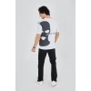 Erkek Baskılı Thirt  Beyaz
