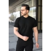 Erkek Bisiklet Yaka Petek Dokulu Kısa Kollu Triko Tişört