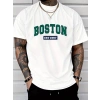 Erkek Boston Baskılı Süprem Tshirt